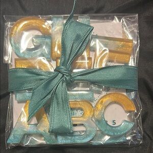 Ocean Themed Resin Letters